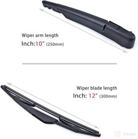 img 3 attached to 🔧 OTUAYAUTO Replacement Rear Windshield Wiper Arm Blade Set for Mini Cooper S R50 R53 2001-2004 Vehicles - Factory OEM 61627079943