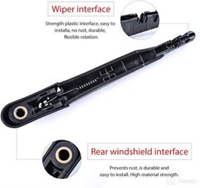 img 2 attached to 🔧 OTUAYAUTO Replacement Rear Windshield Wiper Arm Blade Set for Mini Cooper S R50 R53 2001-2004 Vehicles - Factory OEM 61627079943