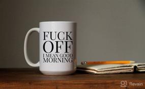 img 3 attached to 🎁 15-Ounce Funny Coffee Mug: Start the Day Off Right with a Sarcastic Gag Gift! Ideal for Him or Her, Friends, Adult Humor Enthusiasts. Ceramic White Cup for a Hilarious Good Morning.