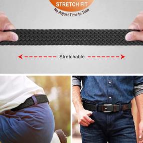 img 2 attached to Upgrade Your Style With BULLIANT Men'S Stretch Braided Belt - Perfect For Golf, Casual Pants, Shirts & Jeans