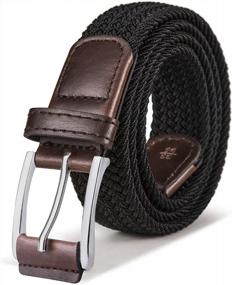 img 4 attached to Upgrade Your Style With BULLIANT Men'S Stretch Braided Belt - Perfect For Golf, Casual Pants, Shirts & Jeans
