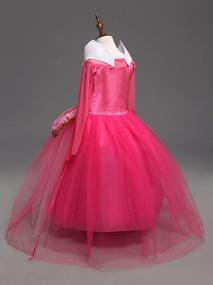 img 1 attached to Sleeping Beauty Princess Party Dress For Girls Ages 3-10 By DreamHigh