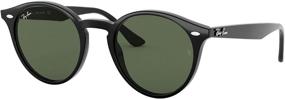 img 3 attached to Ray Ban Injected Sunglass Round Black