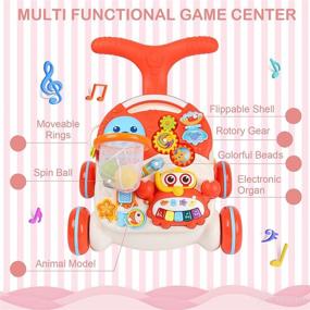 img 3 attached to 👶 GLÜCK Baby Walker: Sit to Stand Learning, Bouncer Jumper & Activity Center – Perfect for Baby Boys and Girls, 12 to 36 Months