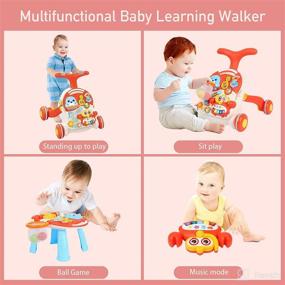img 1 attached to 👶 GLÜCK Baby Walker: Sit to Stand Learning, Bouncer Jumper & Activity Center – Perfect for Baby Boys and Girls, 12 to 36 Months