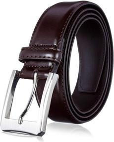 img 3 attached to Genuine Leather Dress Premium Quality Men's Accessories ~ Belts