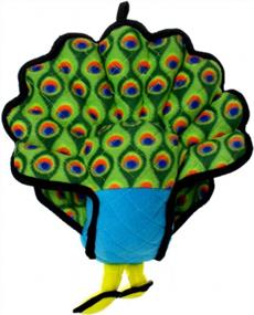 img 2 attached to TUFFY - World'S Tuffest Soft Dog Toy -Zoo Peacock- Multiple Layers. Made Durable, Strong & Tough. Interactive Play (Tug, Toss & Fetch). Machine Washable & Floats