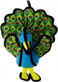 img 4 attached to TUFFY - World'S Tuffest Soft Dog Toy -Zoo Peacock- Multiple Layers. Made Durable, Strong & Tough. Interactive Play (Tug, Toss & Fetch). Machine Washable & Floats