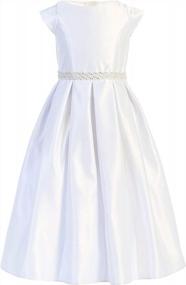 img 3 attached to IGirlDress Flower Girl First Communion Pageant Wedding Birthday Dress