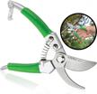 trim with ease: wilfiks 8" heavy duty garden pruning shears for effortless branch, stem and tree cutting logo