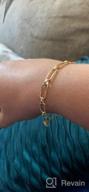 img 1 attached to 14K Gold Plated Fettero Bracelet Chain - Dainty Minimalist Boho Jewelry Gift For Women Men review by Ashley Godwin