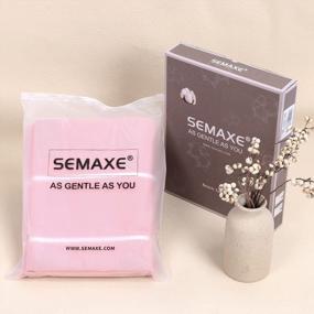 img 1 attached to Pink SEMAXE Beach Towel Cotton - Sand Free, Quick Dry & Soft Absorbent For Bathroom, Pool, Gym & SPA!