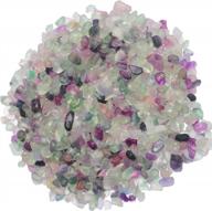 1 lb fluorite crystal chips: healing & calming effects for jewelry making, crafting, meditation & home décor! logo