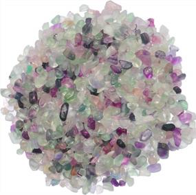 img 4 attached to 1 Lb Fluorite Crystal Chips: Healing & Calming Effects For Jewelry Making, Crafting, Meditation & Home Décor!