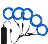 blue el wire portable lights kit for electric forest, christmas, halloween diy party decoration by zitrades logo