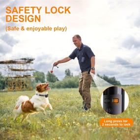 img 1 attached to 🐶 Remote Dog Training Collar - Rechargeable Waterproof Electric Collar with Beep, Vibration, Shock and LED Light Training Modes, Range of 1500 Feet - Bark Collar for Small, Medium, and Large Dogs