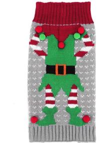 img 4 attached to Mogoko Christmas Sweater，Pet Sweater Weather（XL