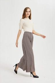 img 2 attached to Women'S High Waist Casual Wide Leg Palazzo Pants | Tronjori Regular Sizes