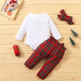 img 2 attached to Adorable 3-Piece Baby Outfit Set With Matching Hat And Long Sleeve Romper