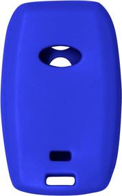 img 3 attached to Keyless2Go Replacement Silicone Cover Case for Select Kia Vehicles with Push-Button Ignition - Prox Smart Key Compatible (2 Pack, Blue)