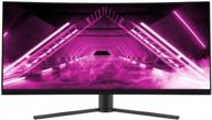 monoprice curved ultrawide gaming monitor 34", 165hz, adaptive sync, ‎142772 logo