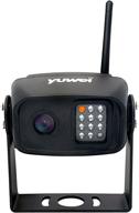 🚚 yuwei yw-15111 wireless backup camera, ip69 waterproof, high definition ccd imaging with night vision, perfect for trucks and cars, ideal for reverse parking логотип