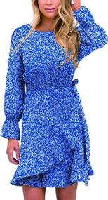 img 3 attached to Relipop Womens Crewneck Fishtail Dresses Women's Clothing at Dresses