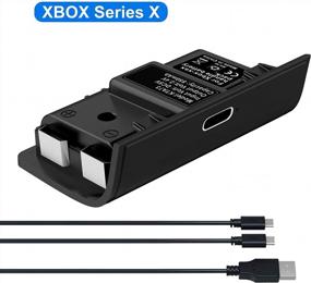 img 2 attached to Аккумуляторная батарея для геймпада Xbox Series XS — емкость 850 мАч, проводной зарядный кабель, светодиодный индикатор — совместима с геймпадом Series XS — комплект для зарядки NBCP (1 шт.)