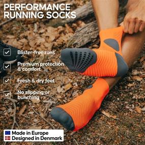 img 2 attached to 🧦 DANISH ENDURANCE Anti-Friction Running Socks: Grip Pads, Lightweight Cushioning, Unisex 2-Pack