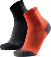 🧦 danish endurance anti-friction running socks: grip pads, lightweight cushioning, unisex 2-pack logo