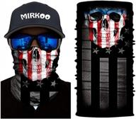 mirkoo 3d breathable seamless tube face mask: dust-proof, windproof uv protection for motorcycle & bicycle atv riders логотип