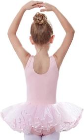 img 3 attached to 🩰 Dance Leotard Skirted Camisole Ballet Clothing for Active Girls