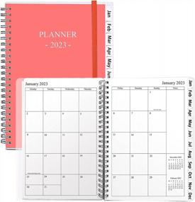 img 4 attached to Stay Organized And Productive With Veiai 2023 Planner - Large Weekly & Monthly Notebook With Monthly Tabs In B5 Size