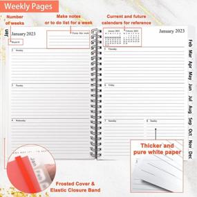 img 1 attached to Stay Organized And Productive With Veiai 2023 Planner - Large Weekly & Monthly Notebook With Monthly Tabs In B5 Size
