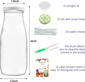 img 3 attached to 12Pcs Reusable Containers 🥤 for Beverages: Convenient and Eco-Friendly Bottles