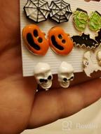 img 1 attached to PHALIN Halloween Earrings: Spooky Pumpkin Earrings for Girls' Jewelry review by Leon Yulharmanto