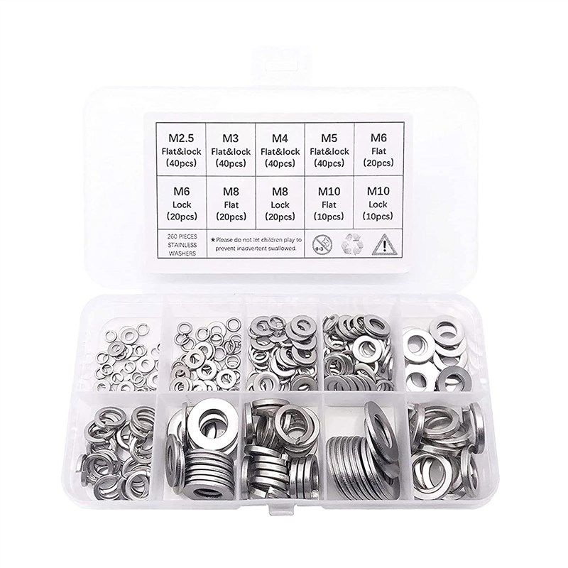 260 pcs 7 size qteatak stainless assortment 로고