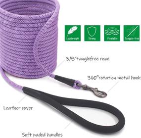 img 2 attached to 🐶 Careble Dog Leash: Enhanced Training Tool for Recall, Obedience & Agility - Long Lead 15ft, 30ft, 50ft, 100ft