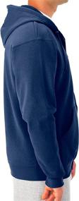 img 3 attached to Jerzees NuBlend Sweatshirts Hoodies Zip Navy Men's Clothing ... Active