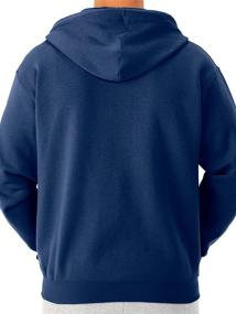 img 2 attached to Jerzees NuBlend Sweatshirts Hoodies Zip Navy Men's Clothing ... Active