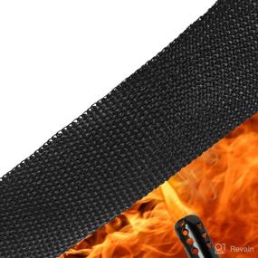 img 1 attached to HM&amp;FC 2&#34; x 50&#39; Black Fiberglass Exhaust Header Pipe Wrap: Ultimate Motorcycle Fiberglass Heat Shield Tape