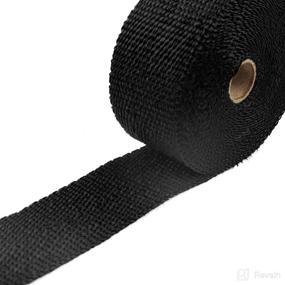 img 2 attached to HM&amp;FC 2&#34; x 50&#39; Black Fiberglass Exhaust Header Pipe Wrap: Ultimate Motorcycle Fiberglass Heat Shield Tape