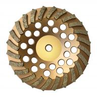 7" diamond grinding wheels for concrete or masonry, 24 turbo segments, 30/40 grit, medium bond, 5/8"-11 arbor logo