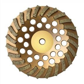 img 2 attached to 7" Diamond Grinding Wheels For Concrete Or Masonry, 24 Turbo Segments, 30/40 Grit, Medium Bond, 5/8"-11 Arbor