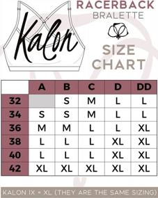 img 1 attached to Ultimate Comfort And Support: Kalon Women'S Seamless Racerback Sports Bralette 4 Pack