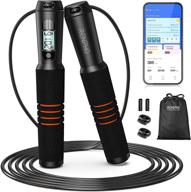 renpho smart jump rope, fitness skipping rope with app data analysis, workout jump ropes for home gym, crossfit, jumping rope counter for exercise for men, women logo