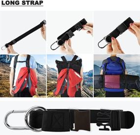 img 1 attached to Elastic Velcro Jacket Gripper Accessories Travel Accessories and Luggage Straps
