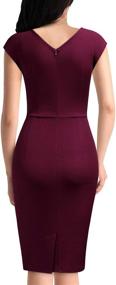 img 3 attached to 👗 Miusol Sleeveless Vintage Business Burgundy Women's Clothing Dresses: Classic Elegance for the Modern Woman