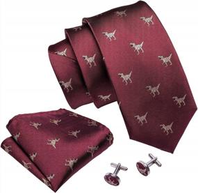 img 3 attached to 👔 Stylish and Sophisticated: Barry Wang America Flag Neckties for Formal Attire