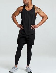 img 2 attached to Get Ripped In Style - TSLA Men'S Dry Fit Muscle Tank Tops For Athletic Workouts And Bodybuilding